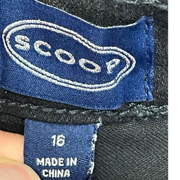 Scoop Pants Black NEW‎ High Rise Flare Leg Opening Women Size 16 - Picture 9 of 16